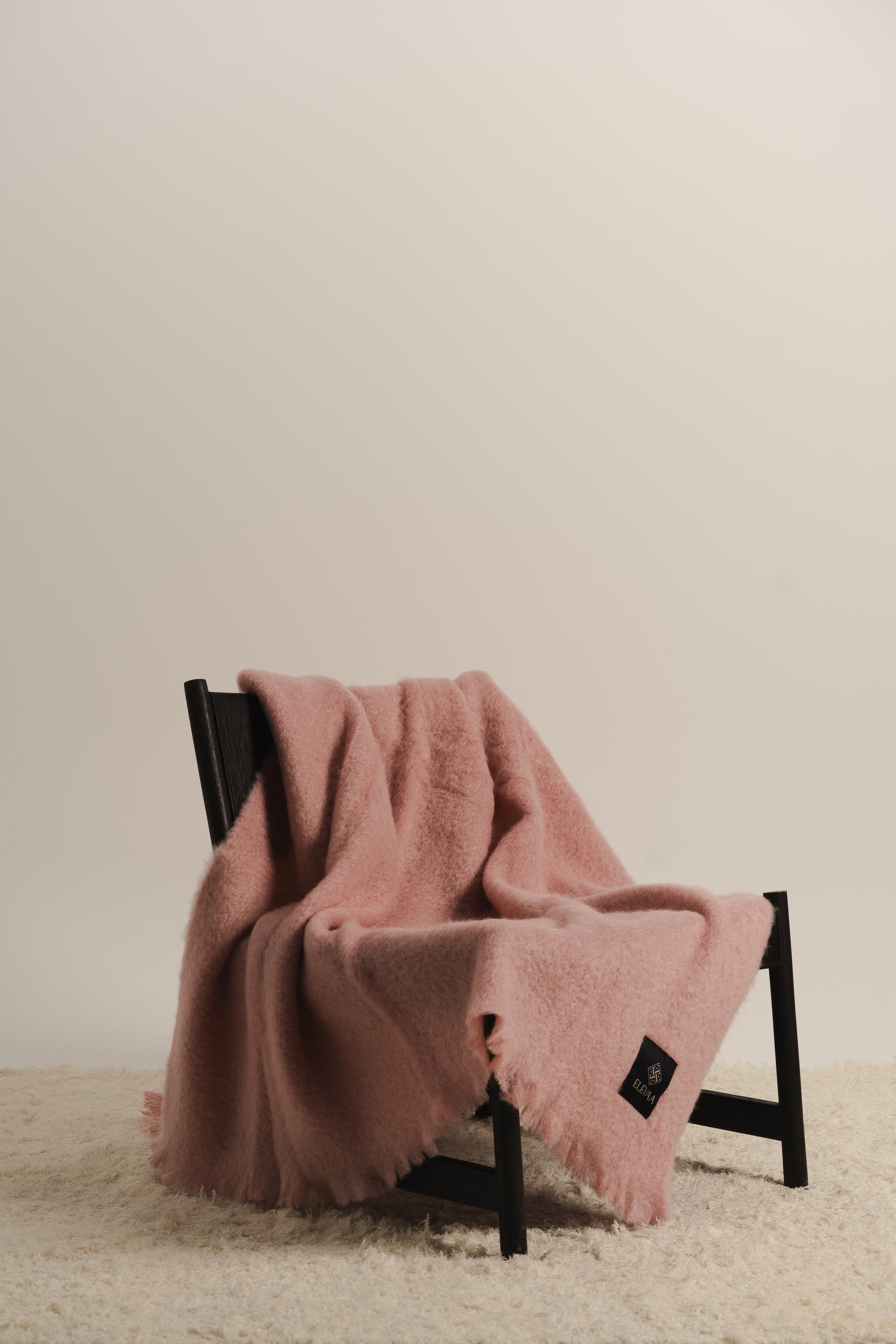 Ballet Pink Mohair Blanket