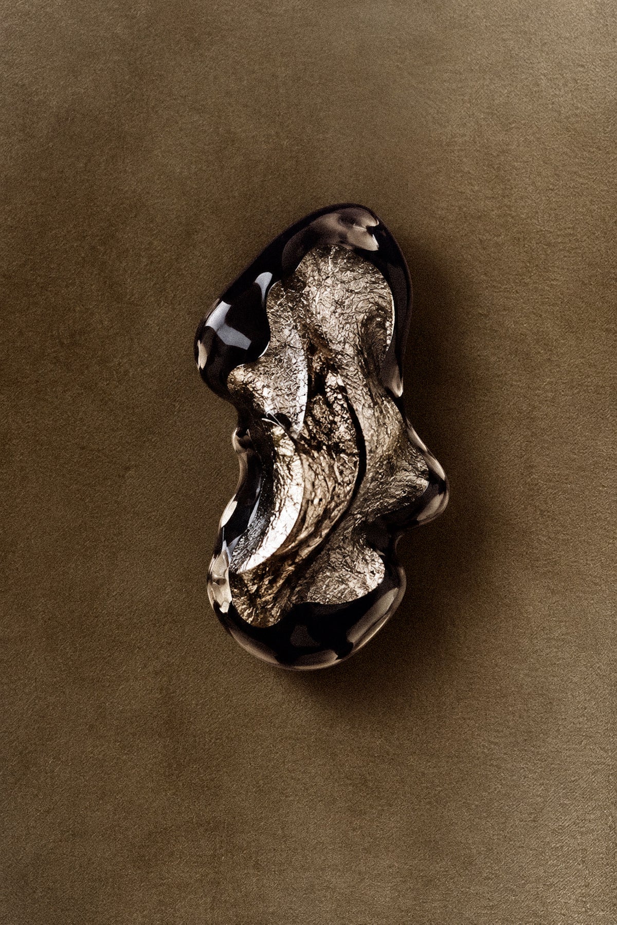 Black Murano Brooch